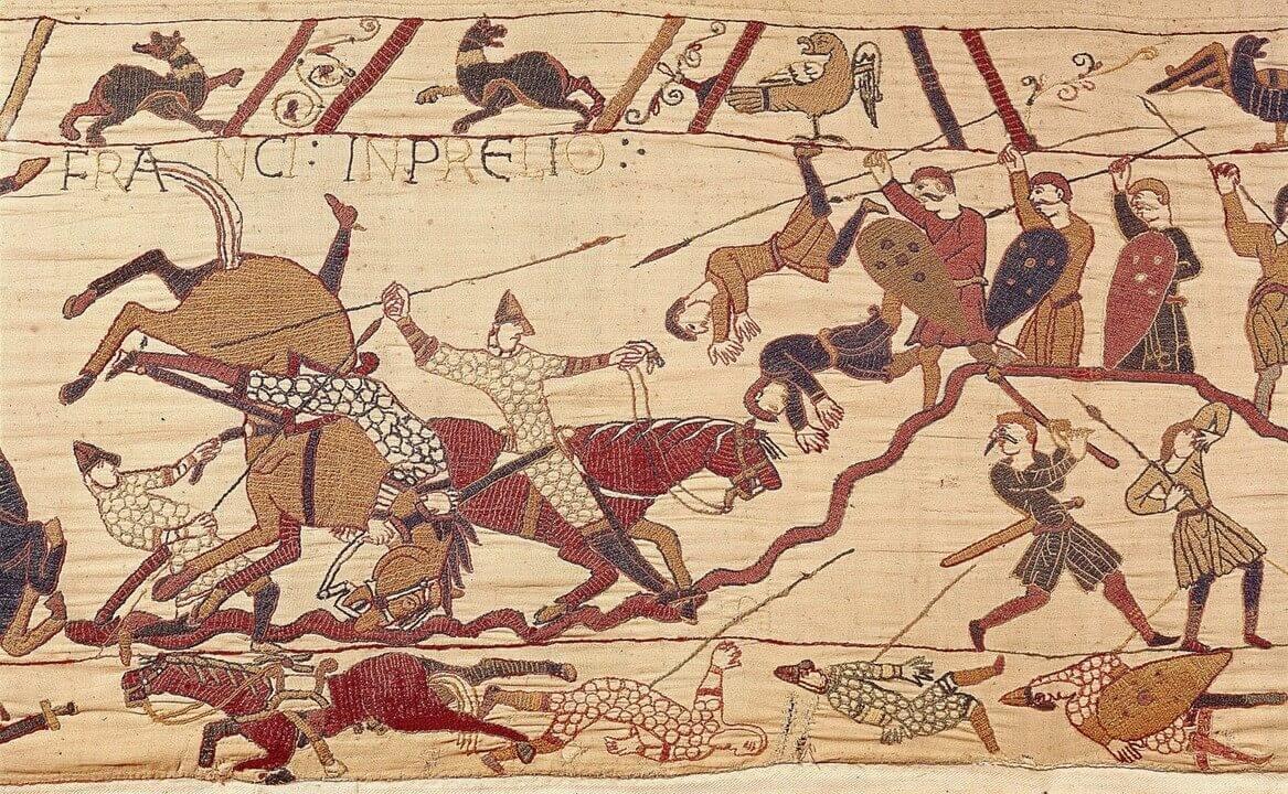 Assaut des cavaliers normands sur senlac bayeux
