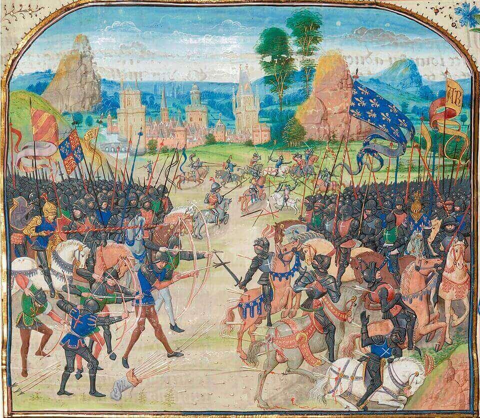 Bataille de poitiers par loyset liedet