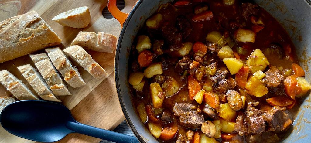 Boeuf bourguignon avec pain