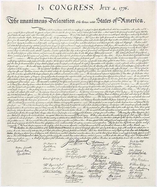 Declaration d independance 1823