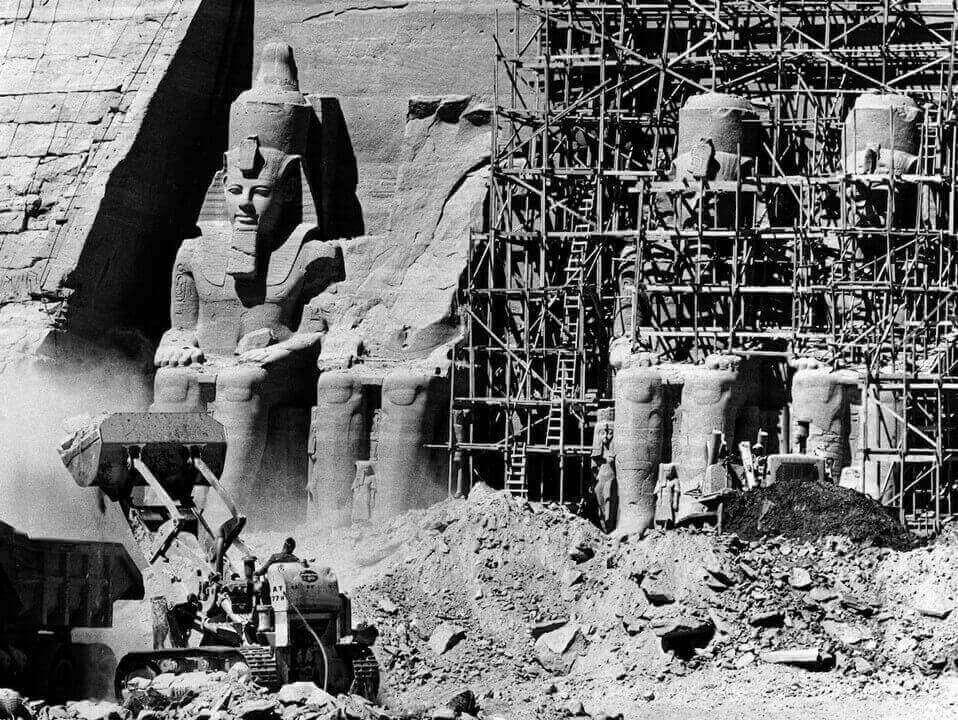 Demontage du site d abou simbel 1