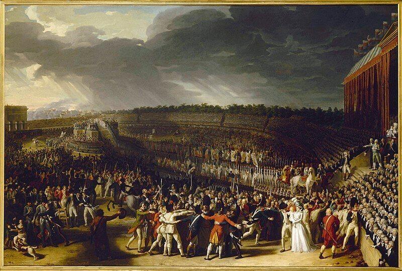 Fete de la federaton charles thevenin 1792