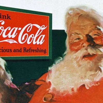 Illustration pere noel coca cola