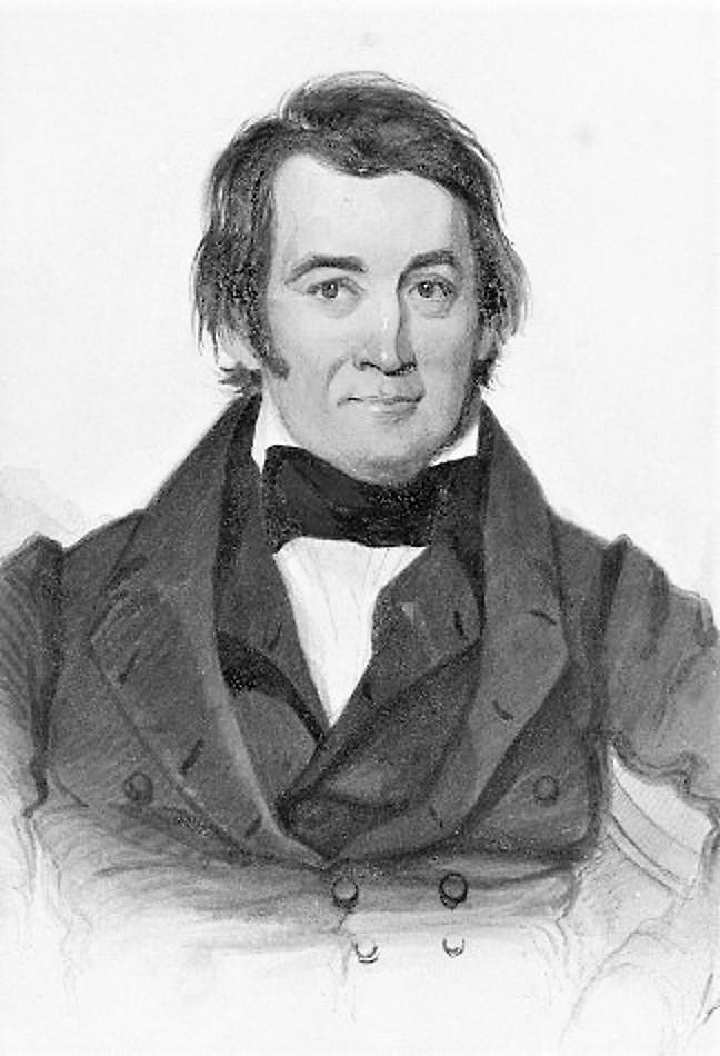 Portrait of david crockett 1831