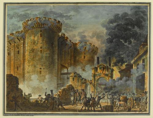 Prise de la bastille vue par jean houel