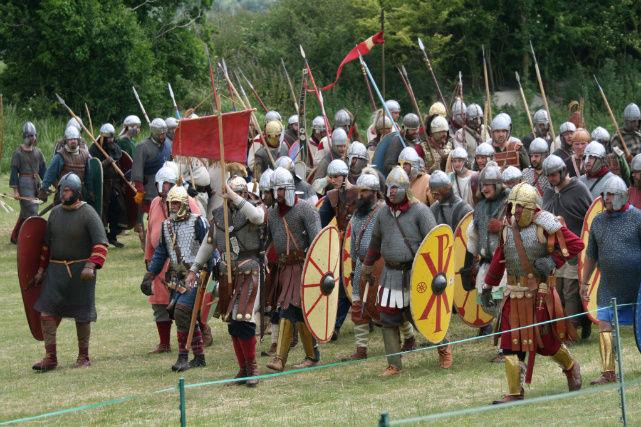 Reconstitution de soldats bretons armoricains